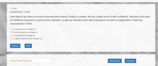 Examination for Professional Practice in Psychology EPPP 4,000 Question Simulation Software Online Access Printed Access Code – 2024 - Image 8